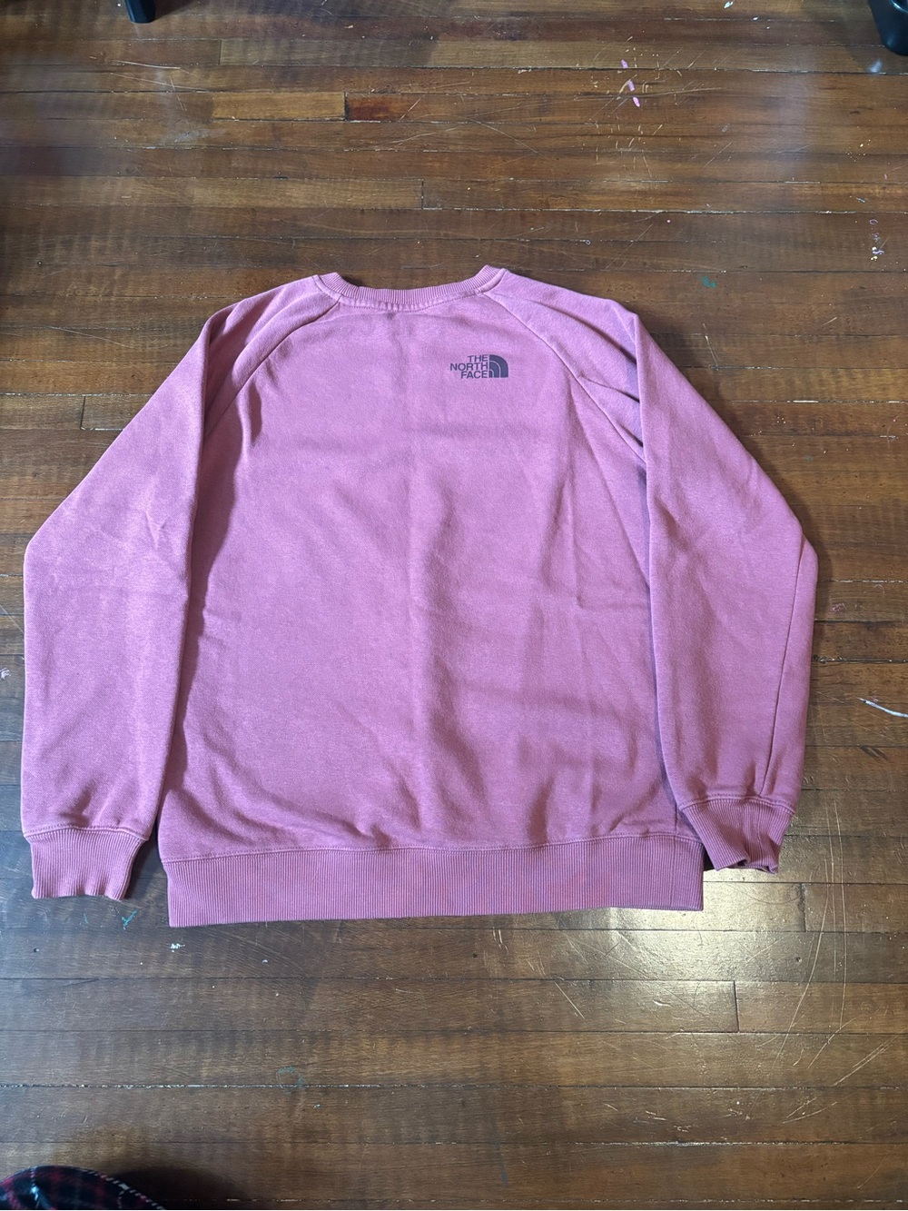 The North Face Women's Pink Crewneck Sweatshirt with Floral Logo - Picture 5 of 6
